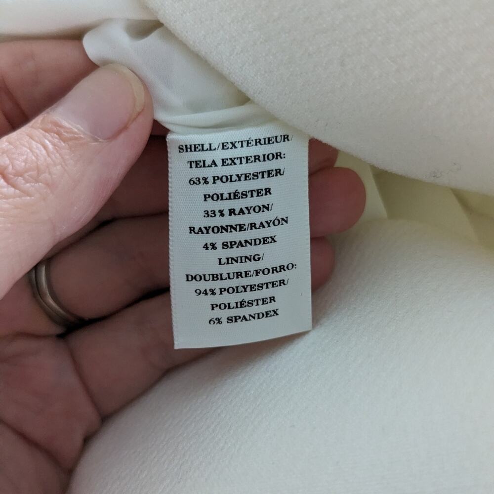 Ann Taylor Off White Shift Dress Size 4 Petite NEW - Picture 6 of 10